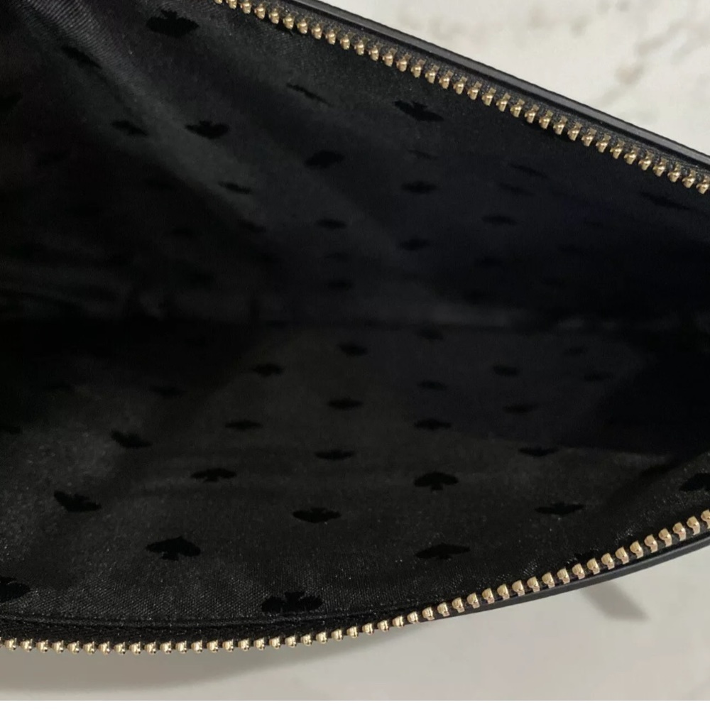 SALE 🏷 KATE SPADE MEOW CAT LARGE ZIP POUCH CLUTCH WLR00592 NWT $109 - Picture 3 of 6